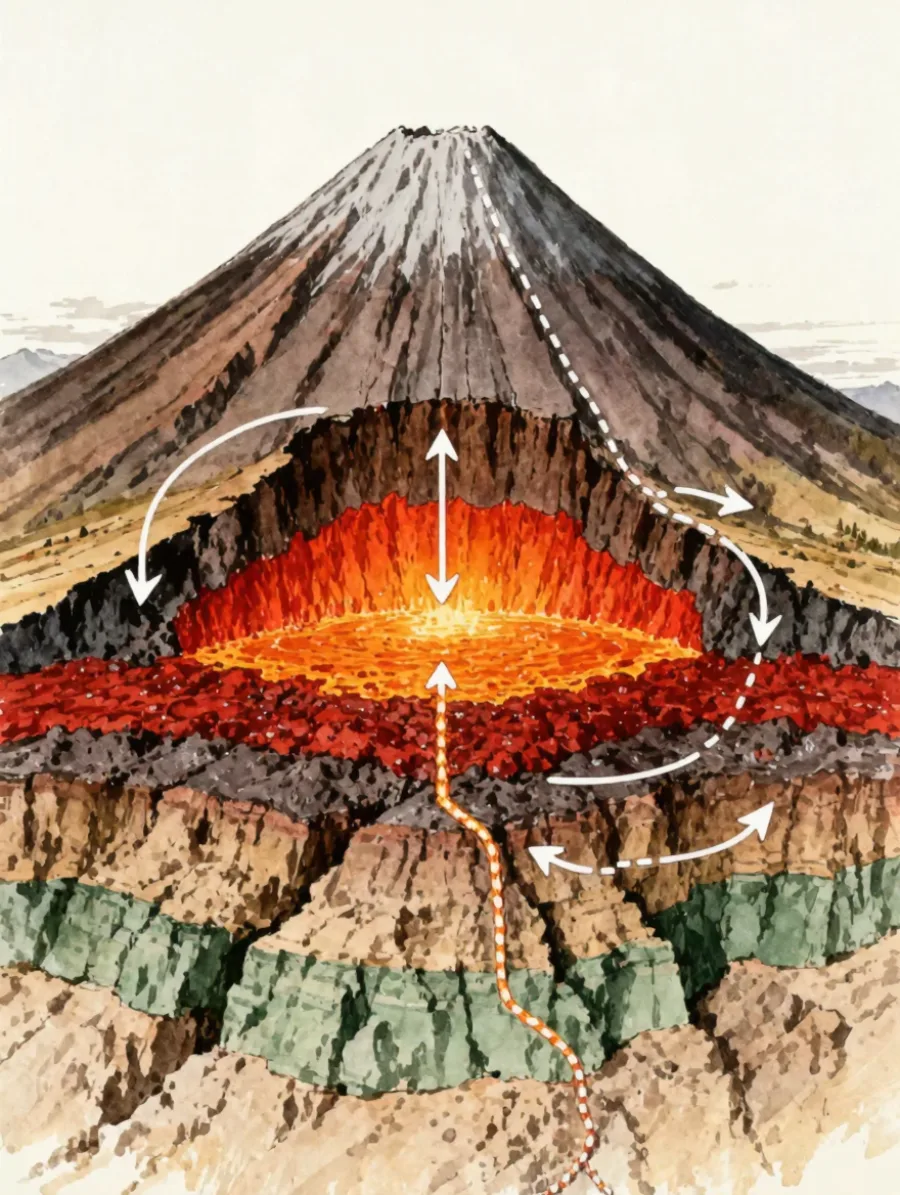Generated cover illustrating show earth layers and forms.