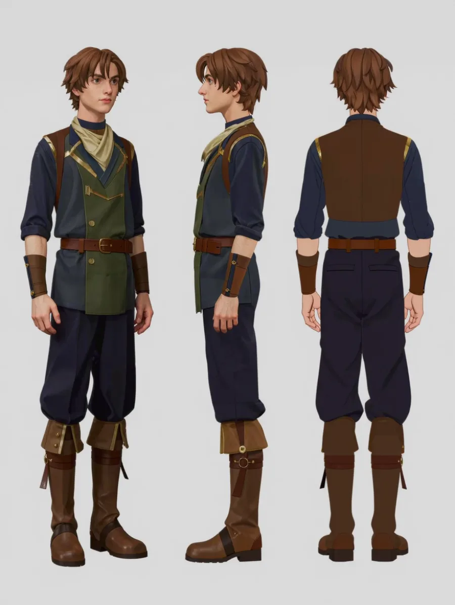 Generated cover illustrating show multiple character views.
