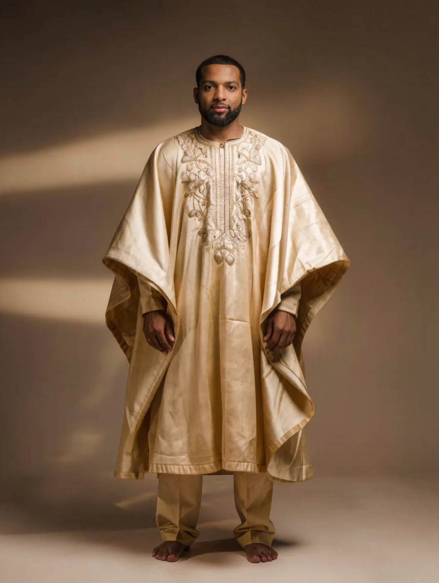 Generated cover illustrating agbada styling.