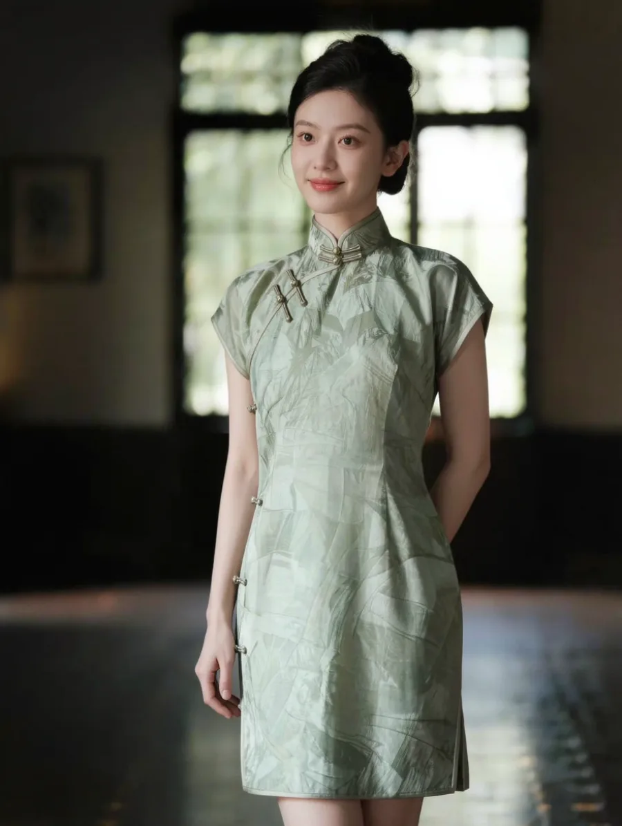 Generated cover illustrating qipao styling.
