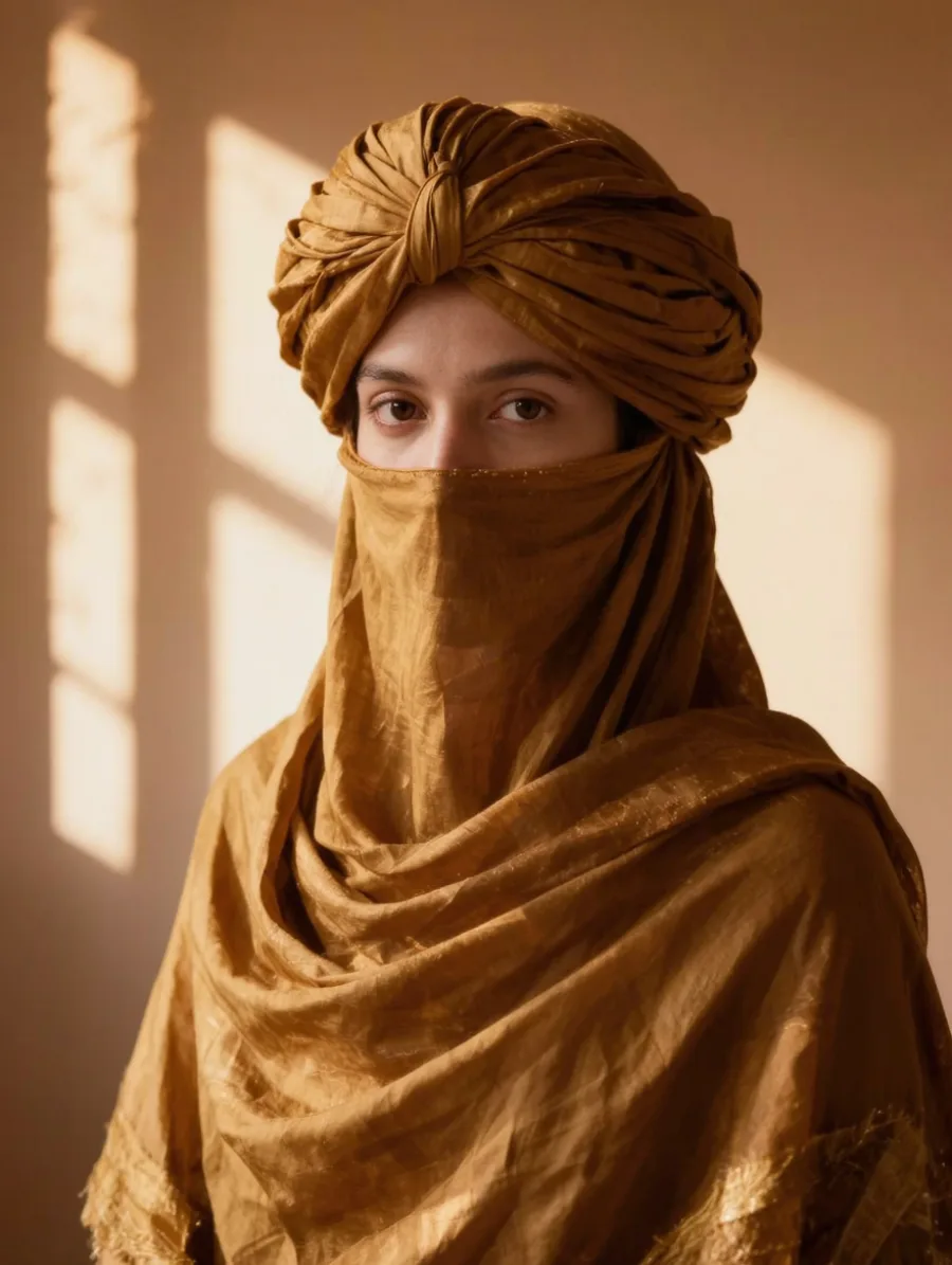Generated cover illustrating turban wrapping.