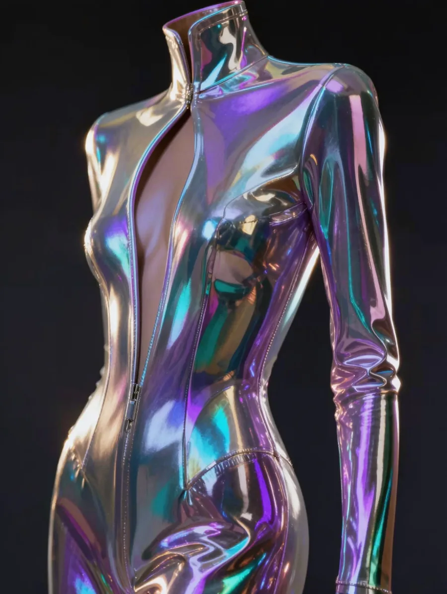 Generated cover illustrating iridescent chrome surfaces.