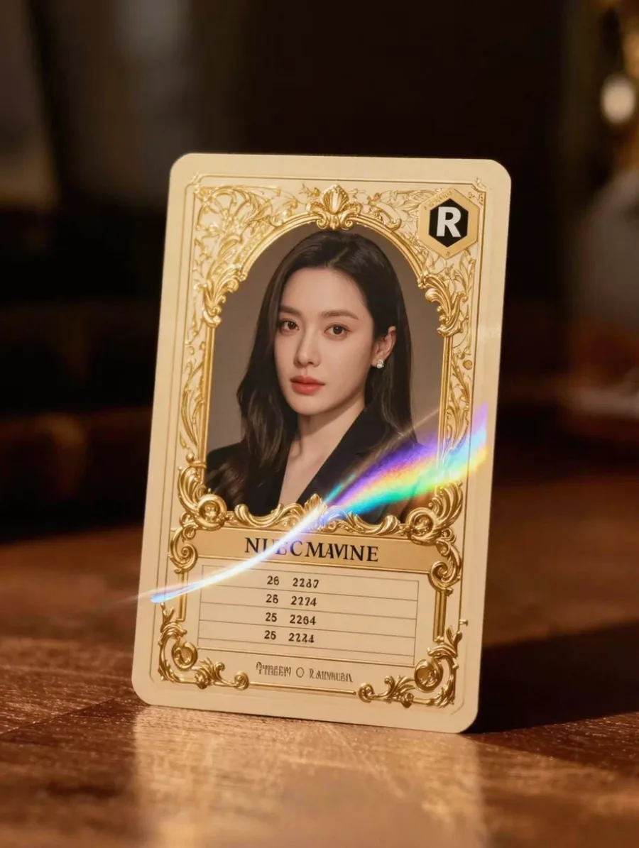 Generated cover illustrating put a person on a collectible card.