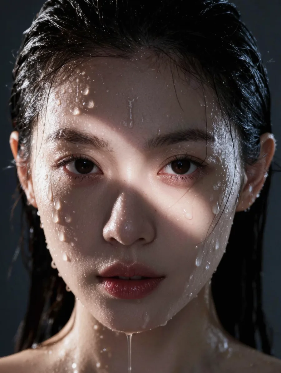 Generated cover illustrating soaked-skin beauty portrait.