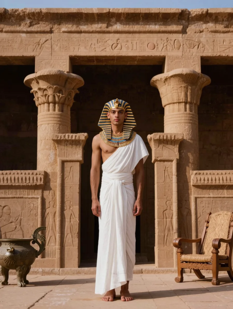 Generated cover illustrating ancient egyptian setting.