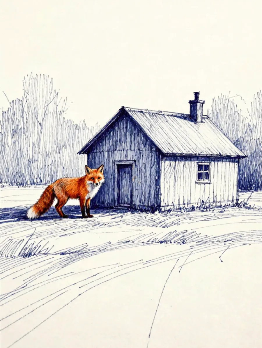 Generated cover illustrating ballpoint drawing.