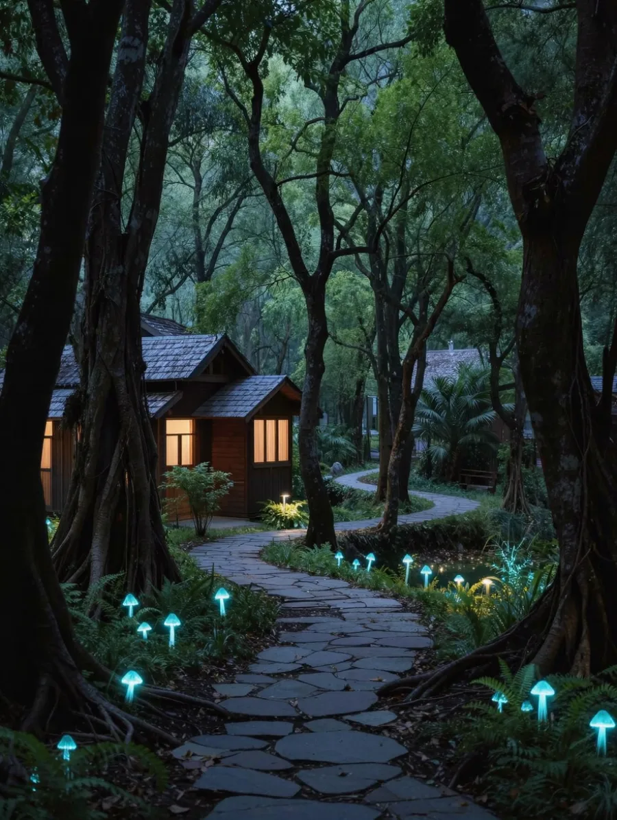 Generated cover illustrating enchanted forest.