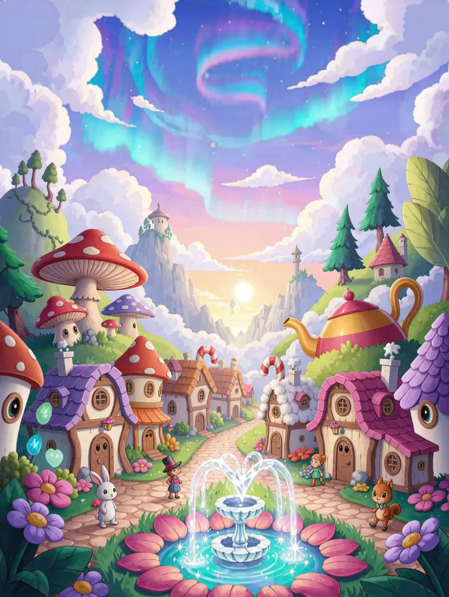 Generated cover illustrating fairytale.