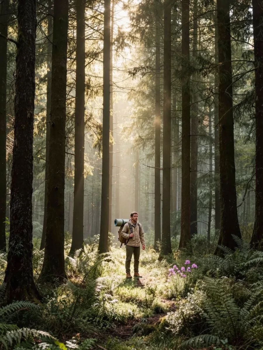 Generated cover illustrating forest setting.
