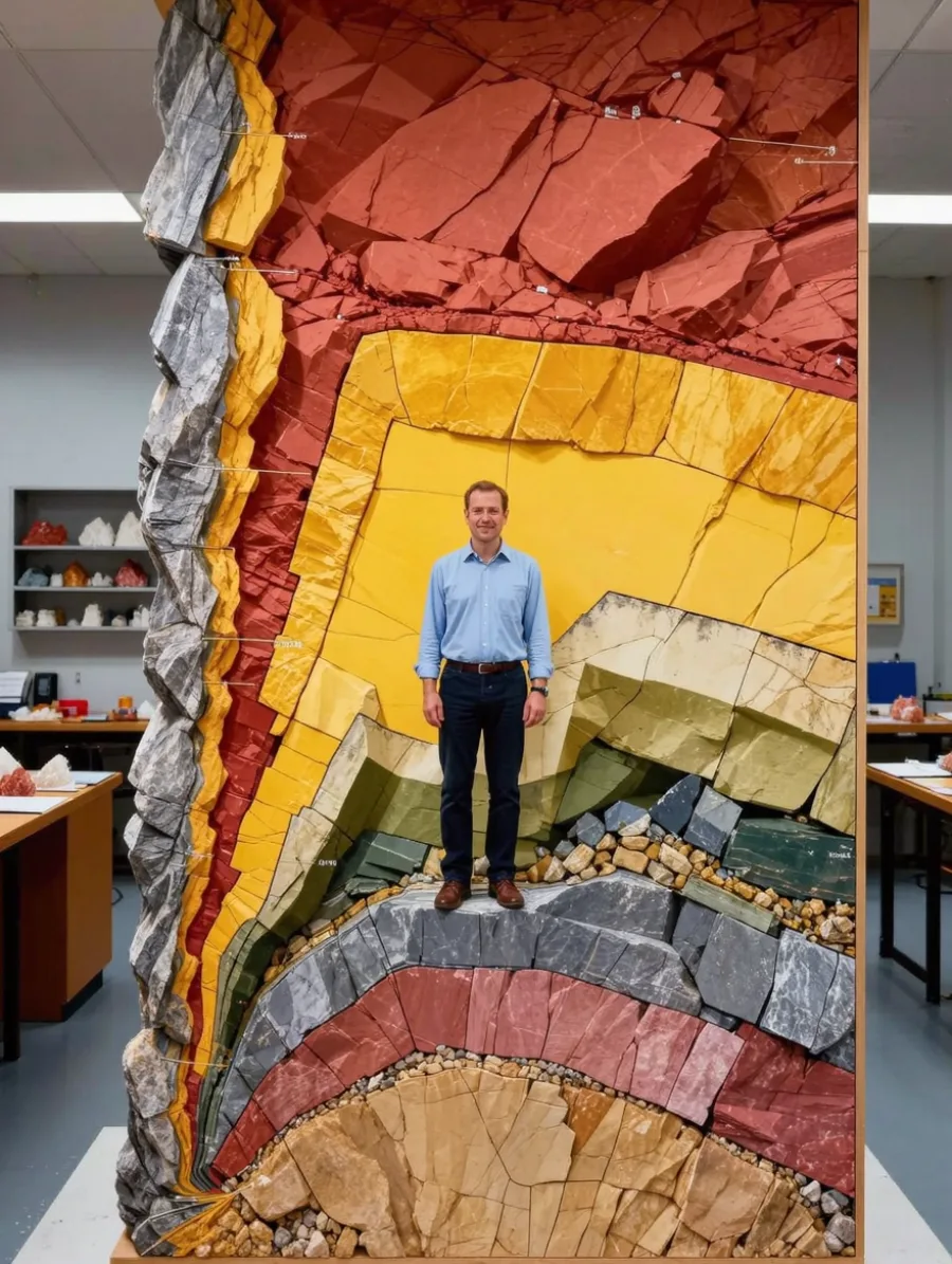 Generated cover illustrating geological layers.