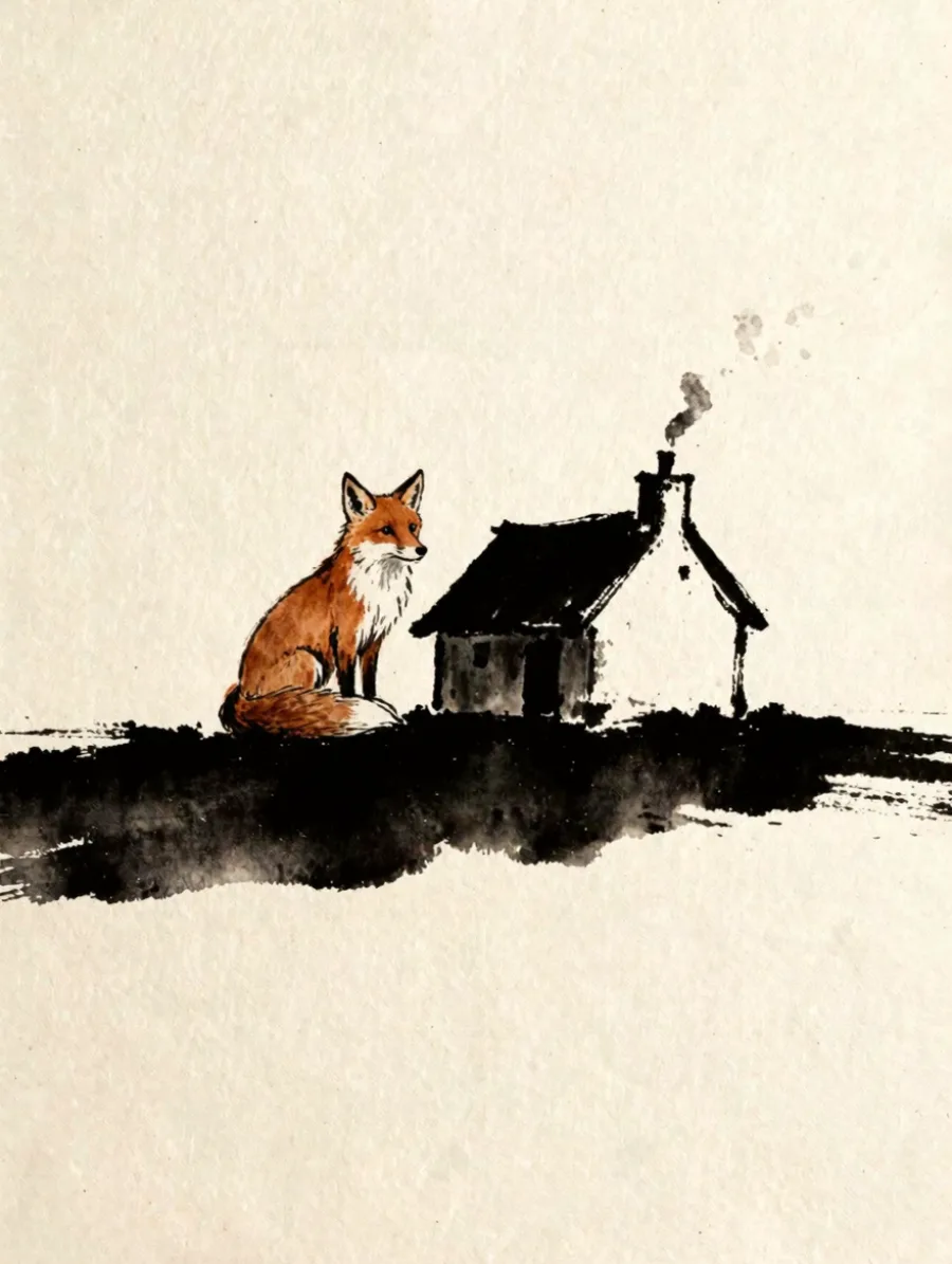 Generated cover illustrating ink wash.