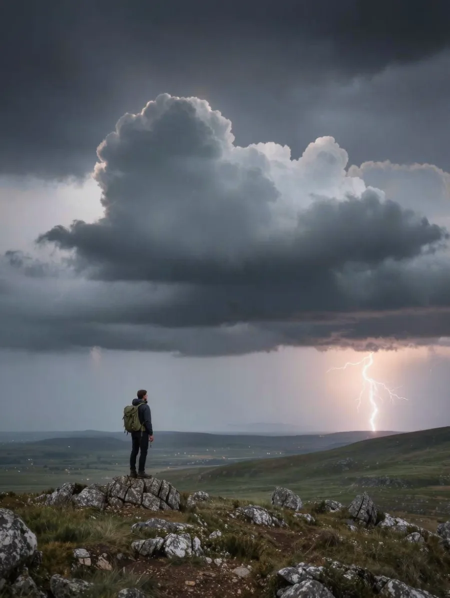 Generated cover illustrating lightning scene.