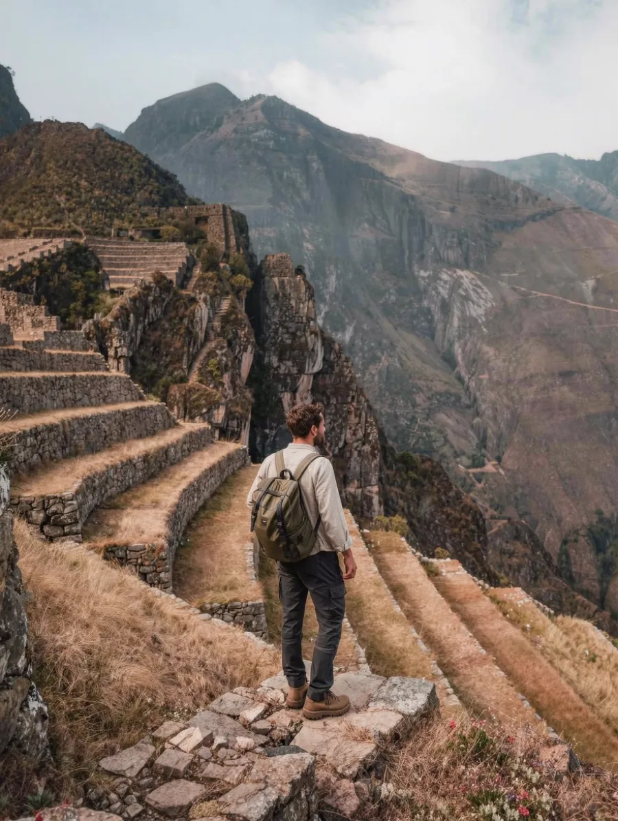 Generated cover illustrating machu picchu portrait.