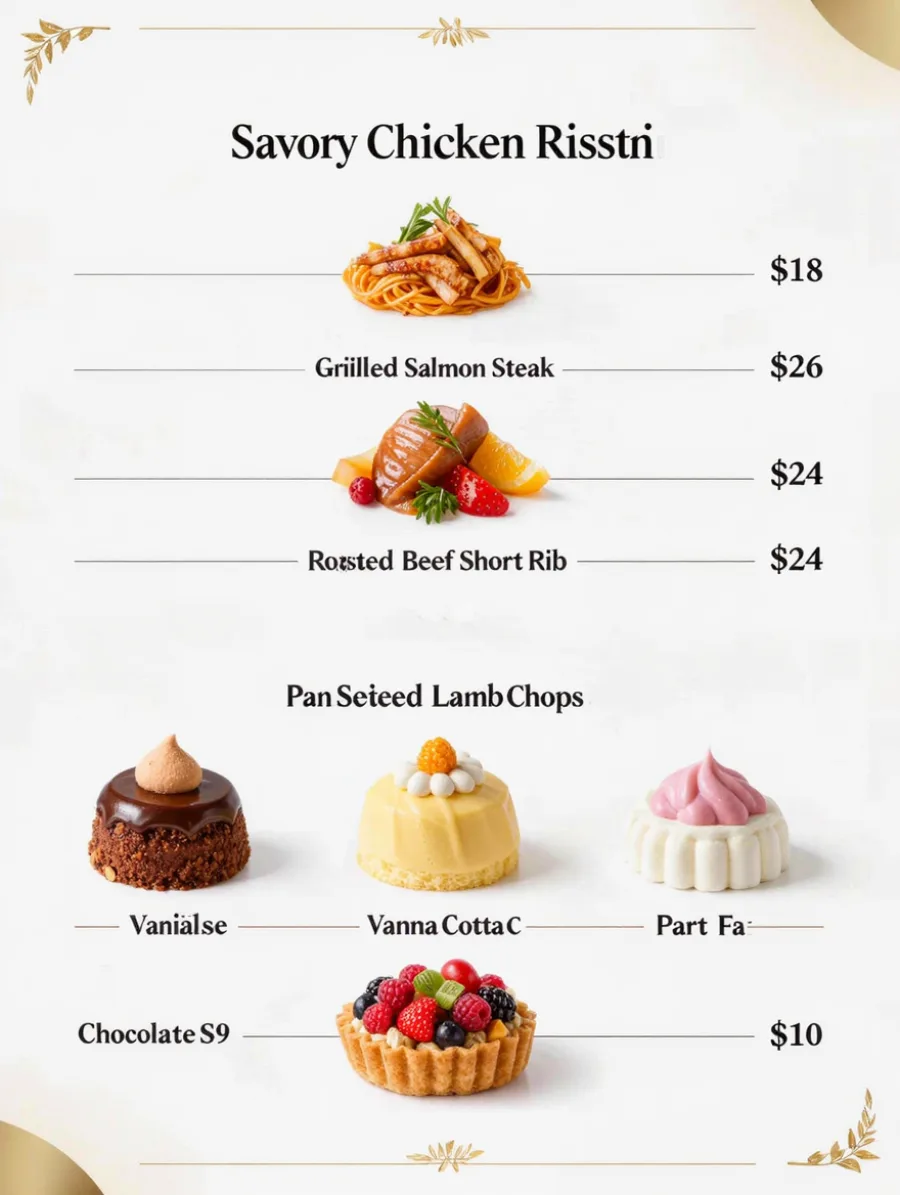 Generated cover illustrating menu concept.