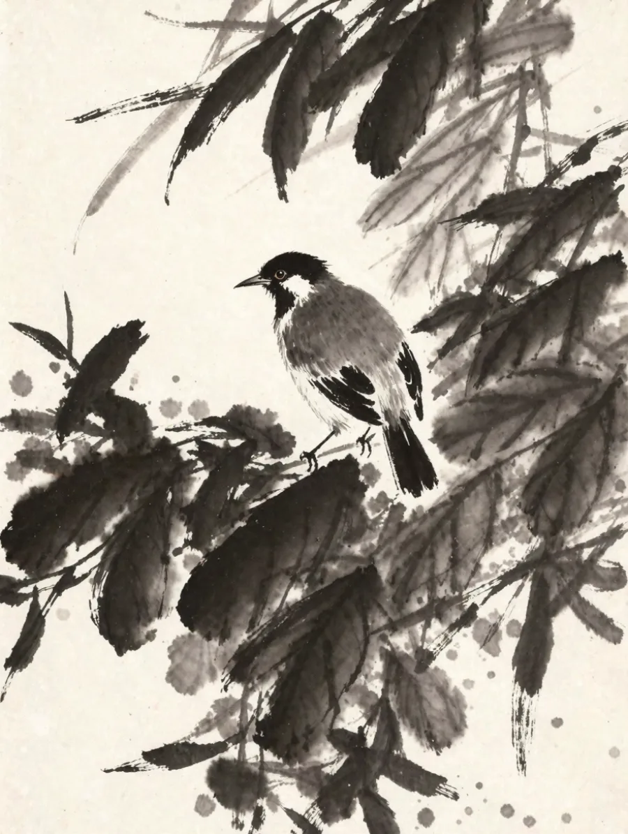 Generated cover illustrating monotype print.
