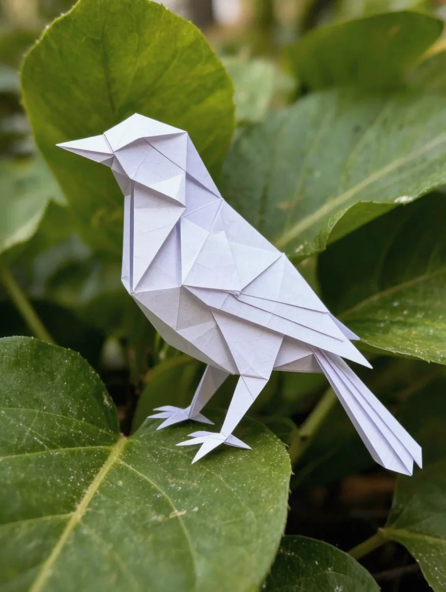 Generated cover illustrating origami.