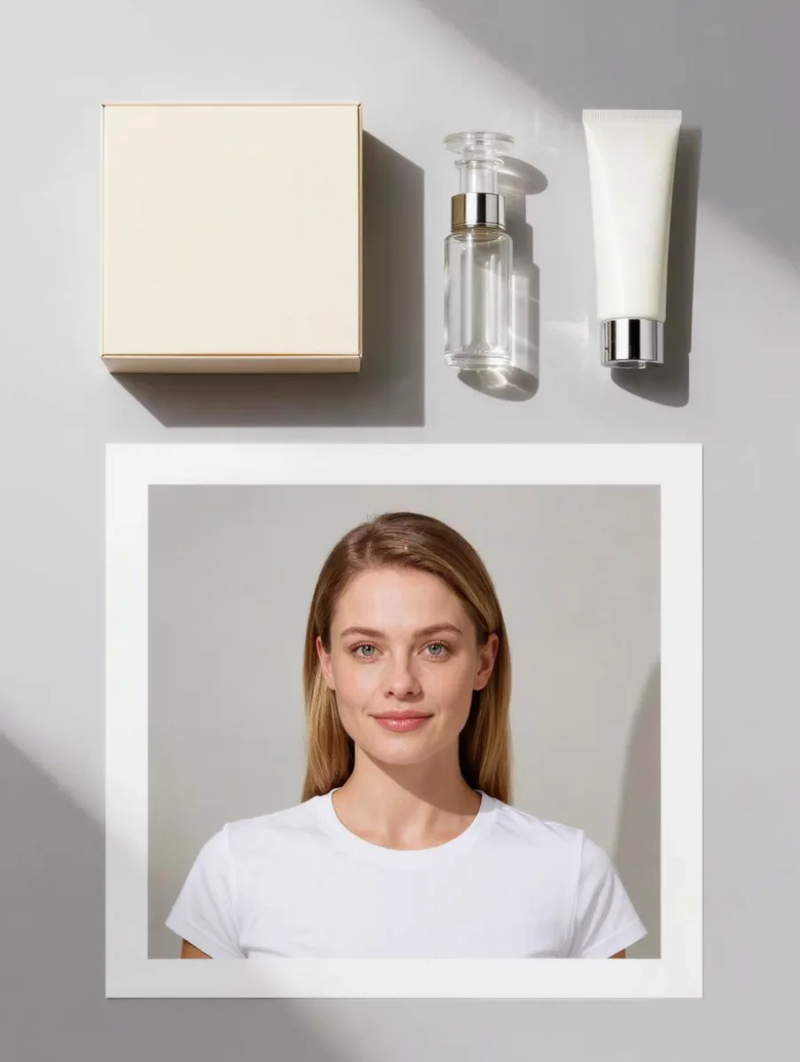 Generated cover illustrating packaging flat lay.