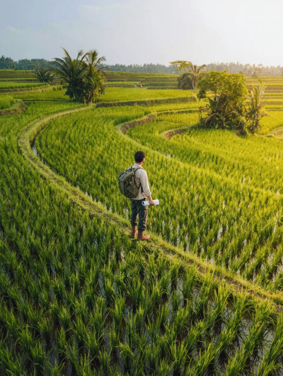 Generated cover illustrating paddy field.