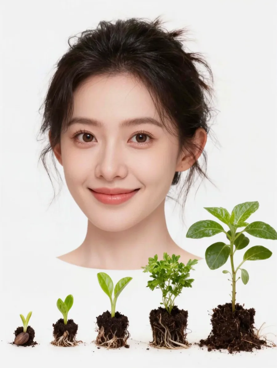 Generated cover illustrating plant life cycle.