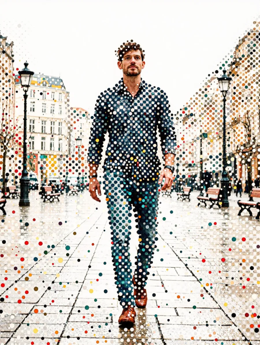Generated cover illustrating pointillism.