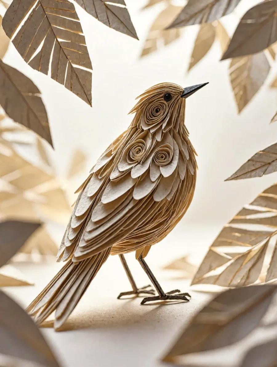 Generated cover illustrating paper quilling.