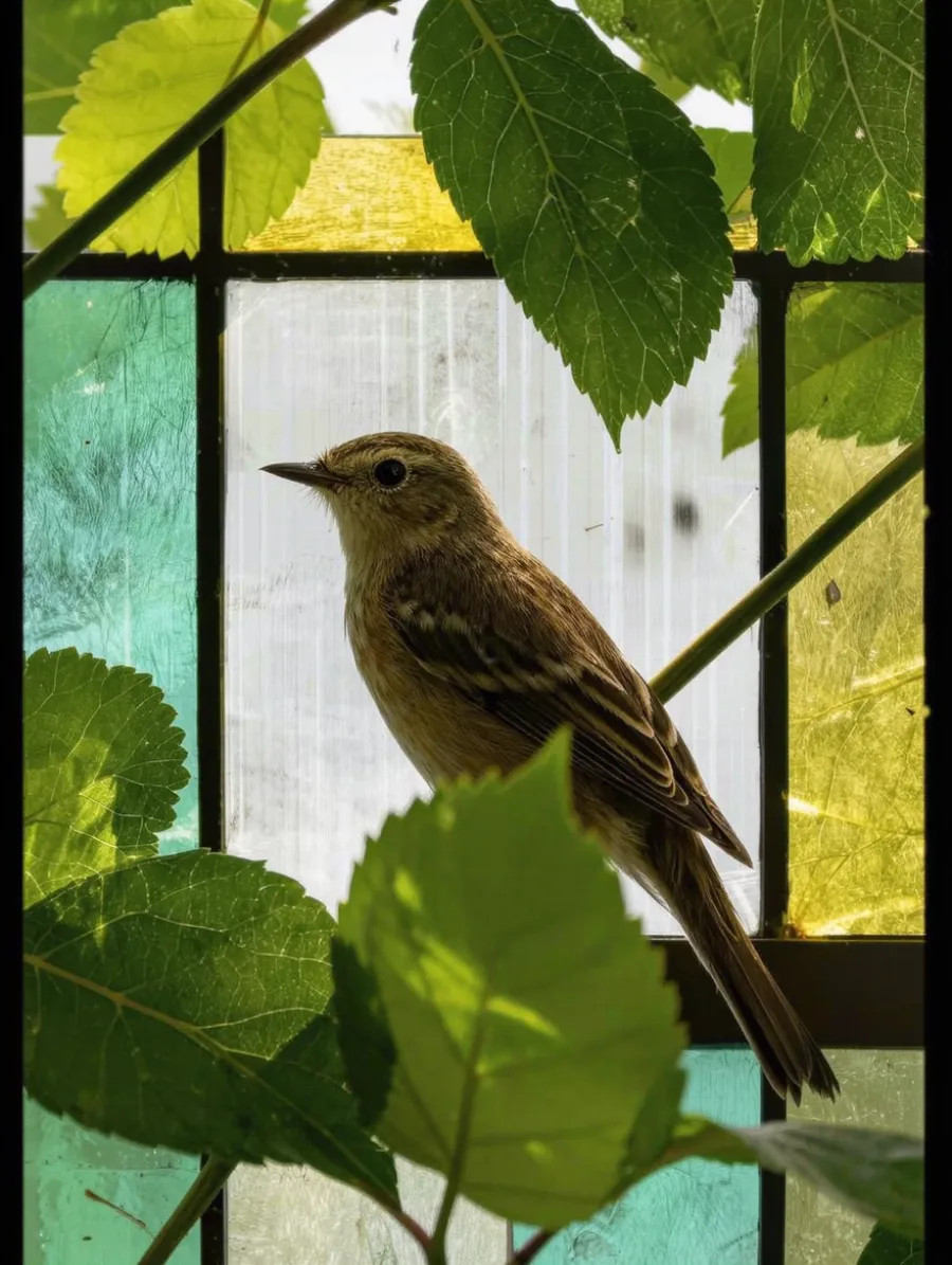 Generated cover illustrating stained glass.