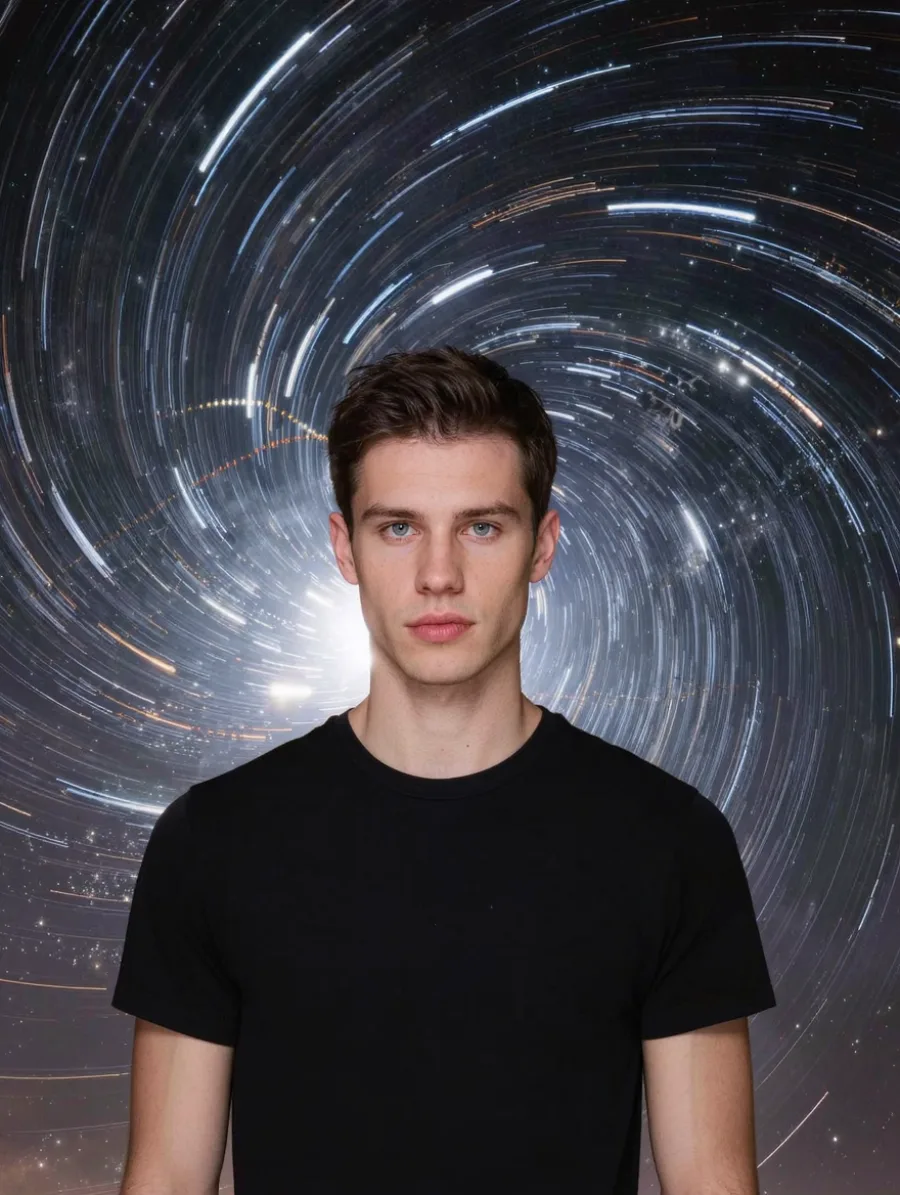 Generated cover illustrating star trails.