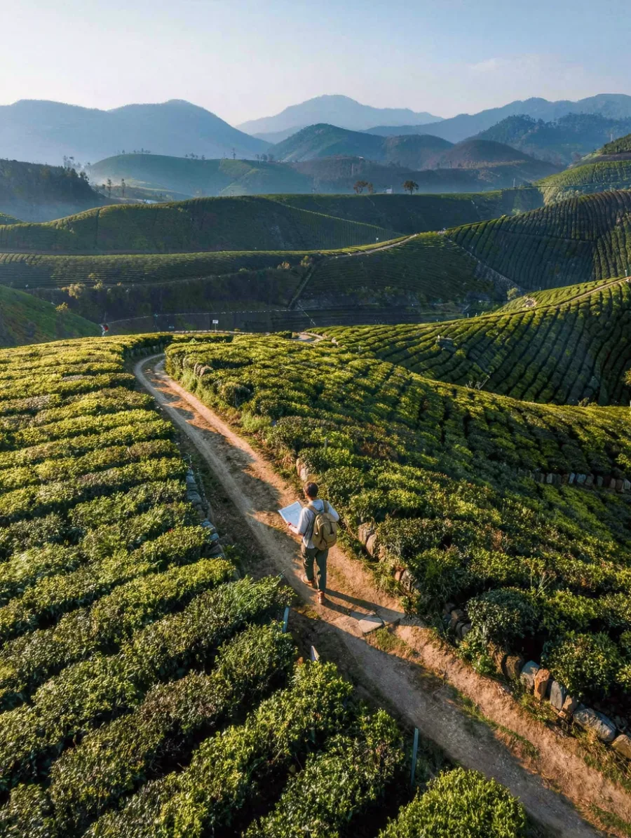 Generated cover illustrating tea estate.