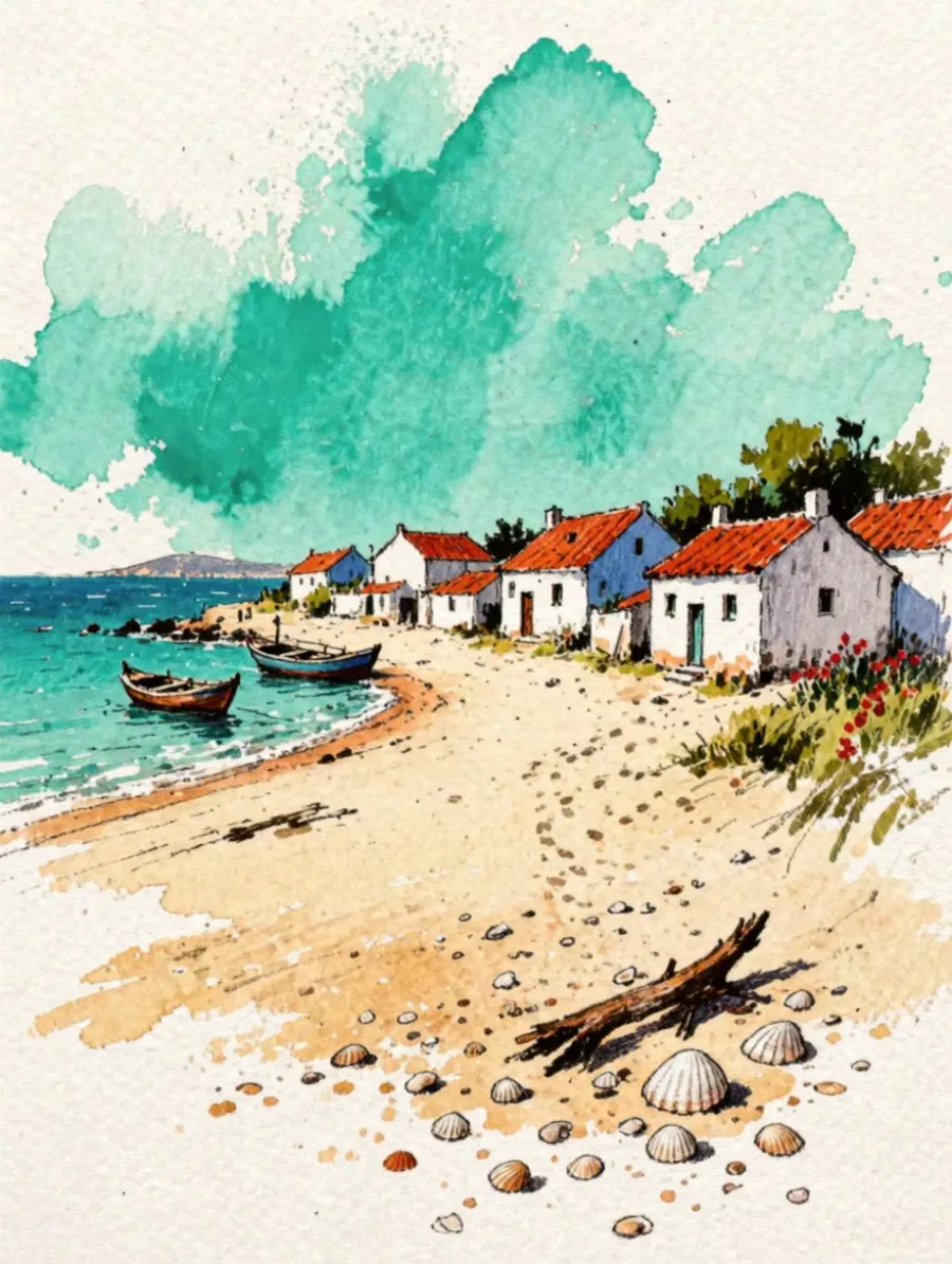 Generated cover illustrating watercolor pencil.